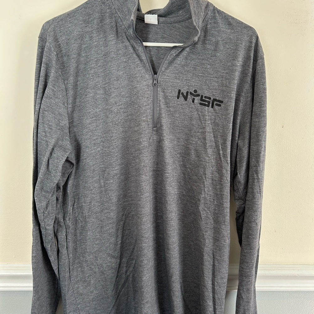 Gray Quarter-Zip Pullover